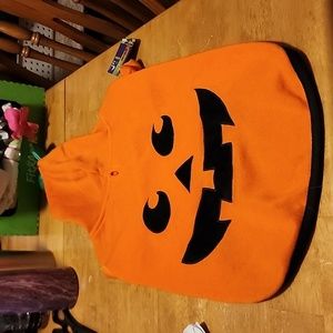 Dog Halloween pumpkin hoodie